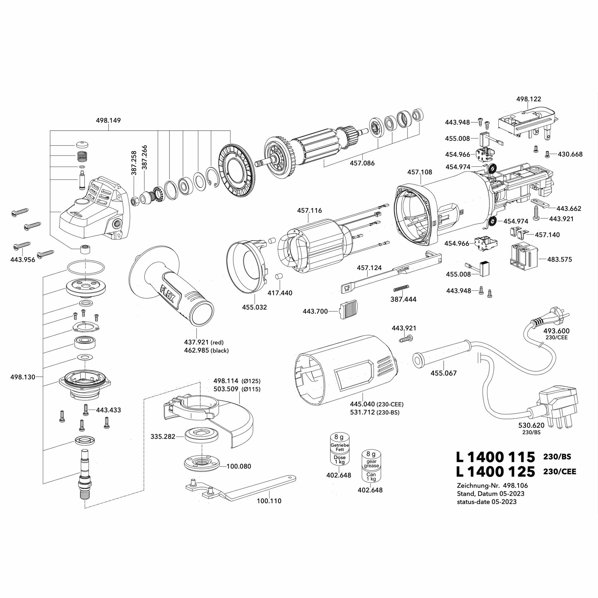 Smerigliatrice Angolare Flex L 1400 1400 W