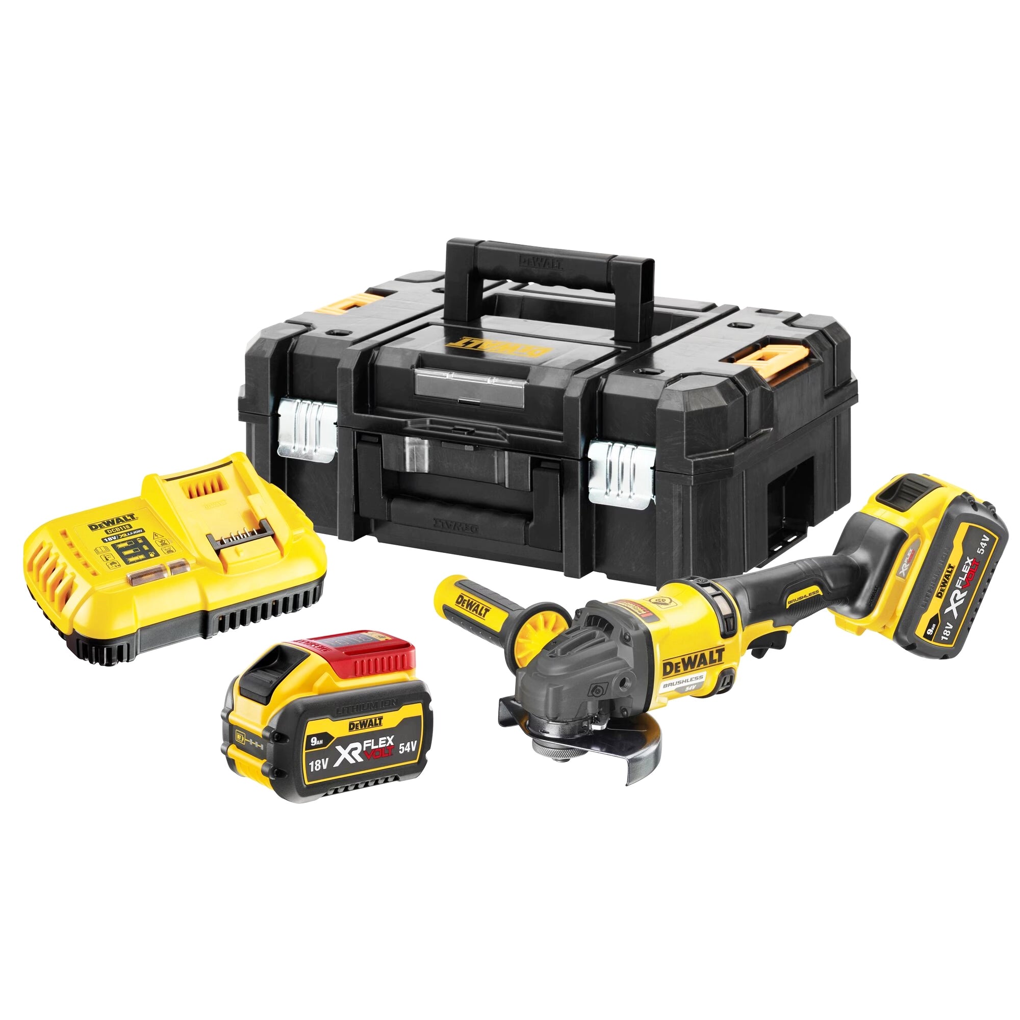 Smerigliatrice Dewalt DCG418X2-QW 54V 9Ah