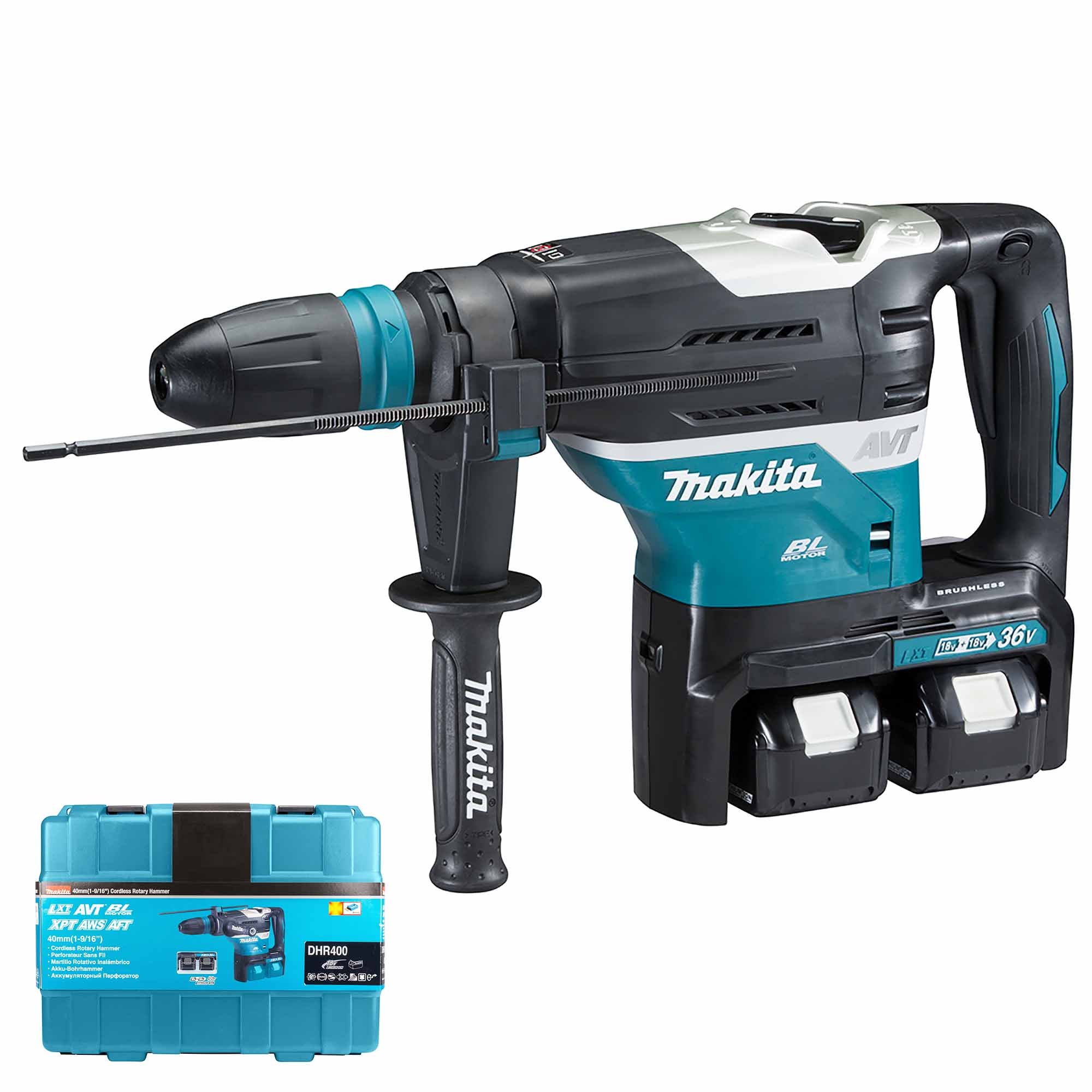 Makita dhr400t2un 18vx2 5Ah sloophamer hamer