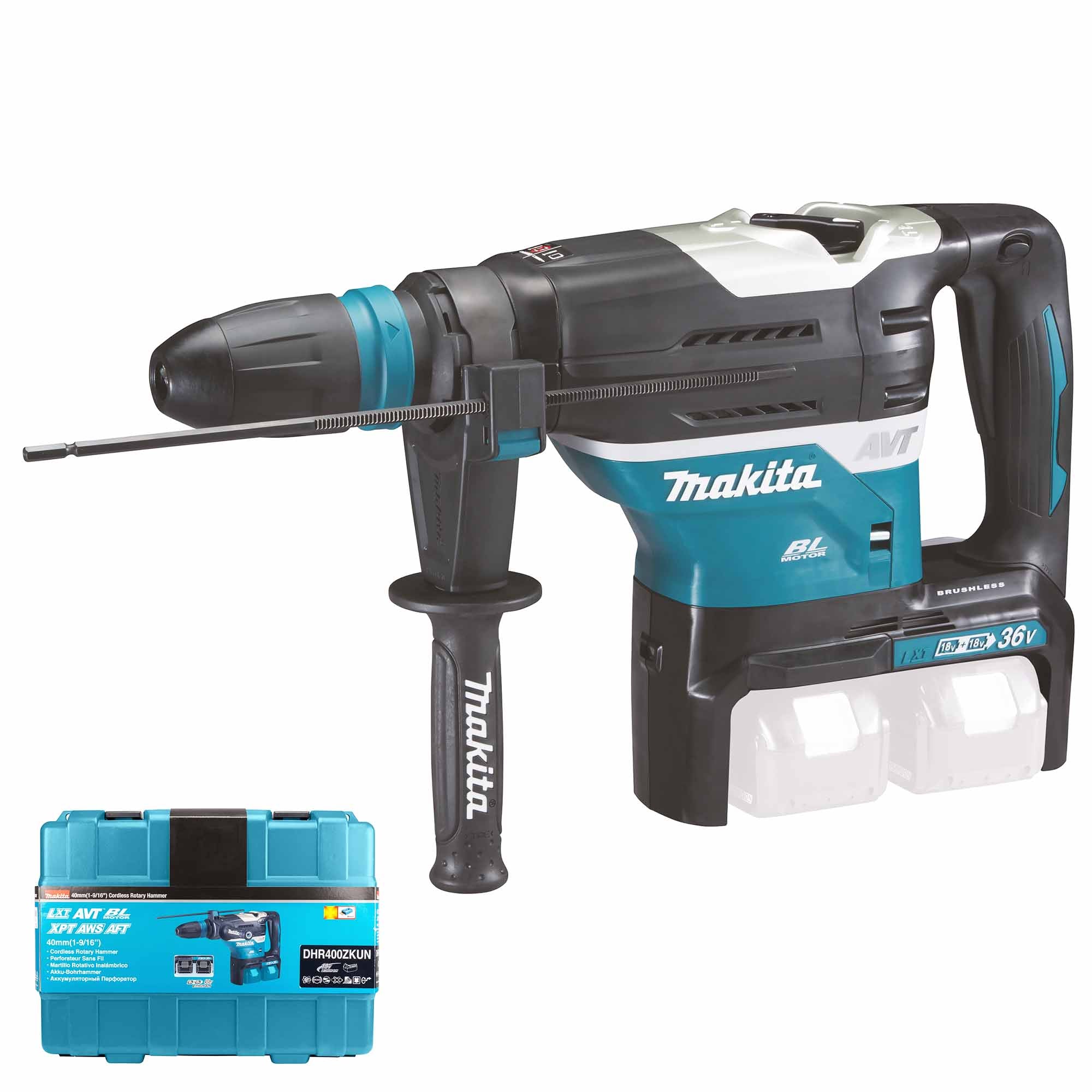 Makita dhr400zkun 18vx2 sloophamer hamer