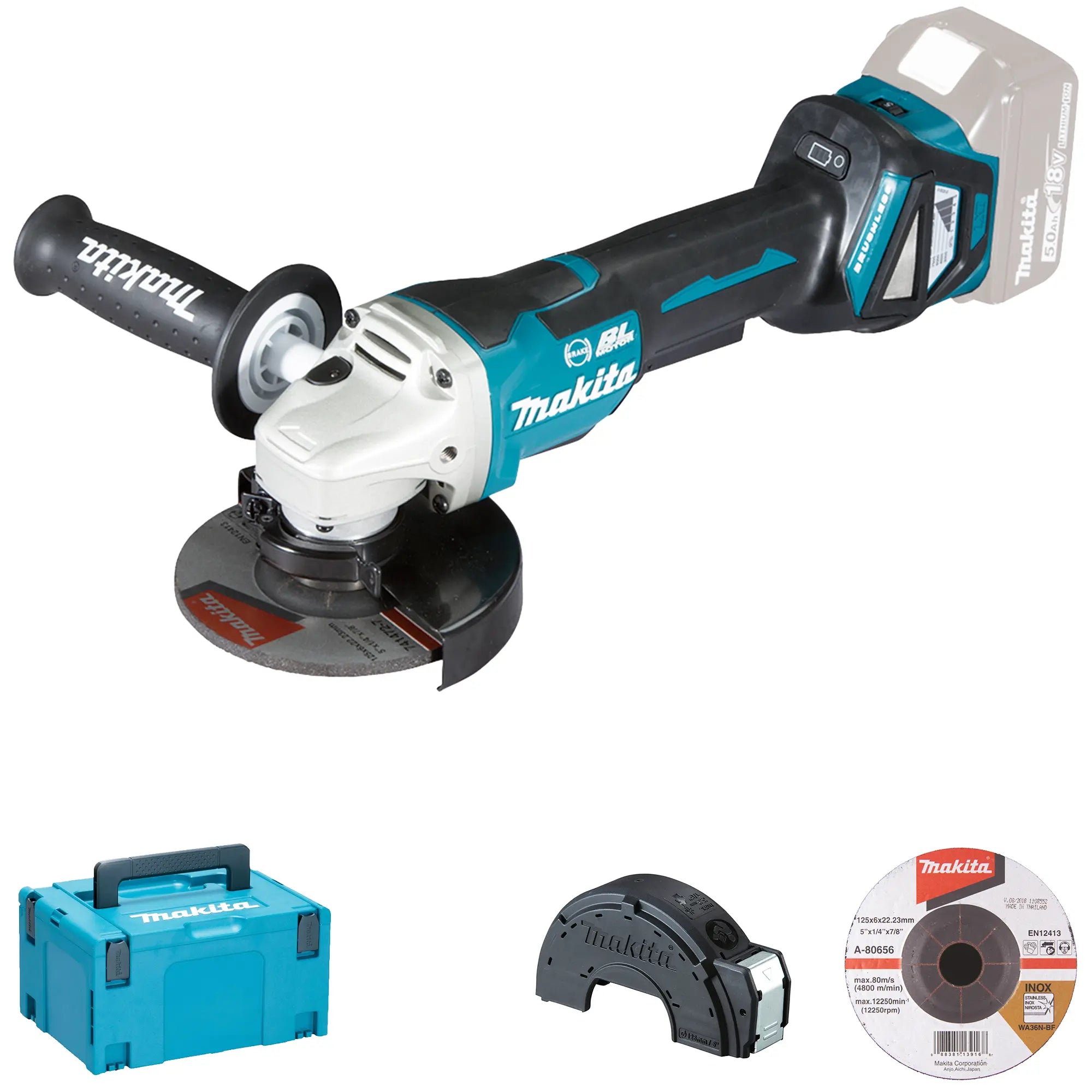 Smerigliatrice Makita DGA517ZJ 18V