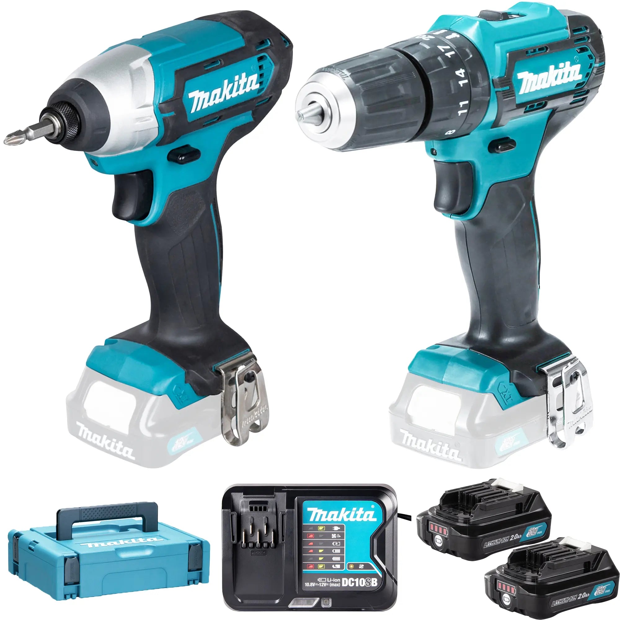 Set Avvitatori Makita CLX228AJ 12V 2Ah