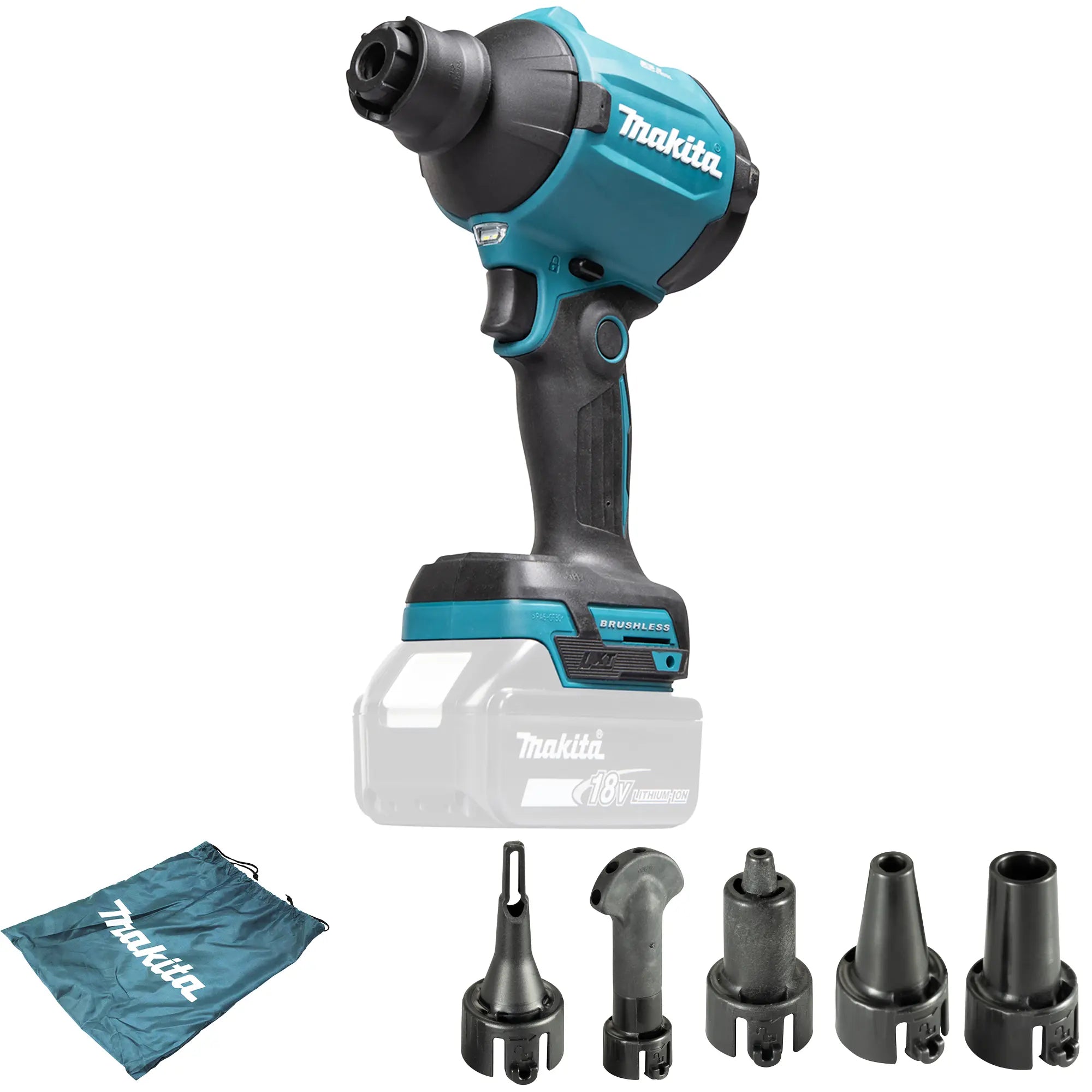 Soffiatore a pistola Makita DAS180Z 18V