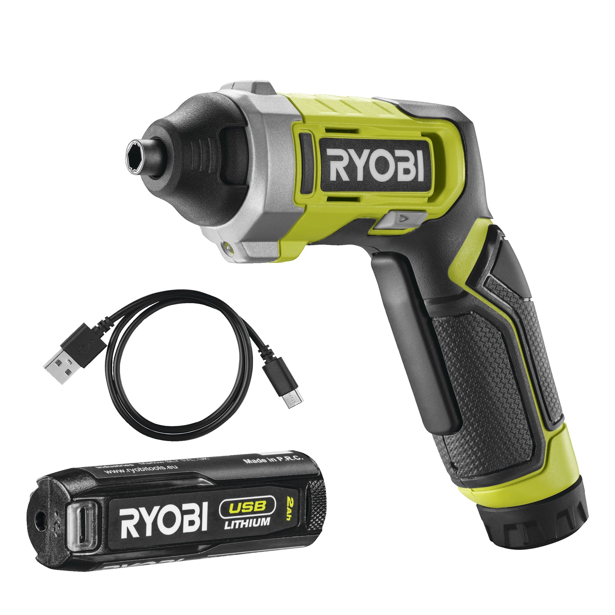 Ergonomische schroevendraaier Ryobi RSD4-120T 4V 2AH