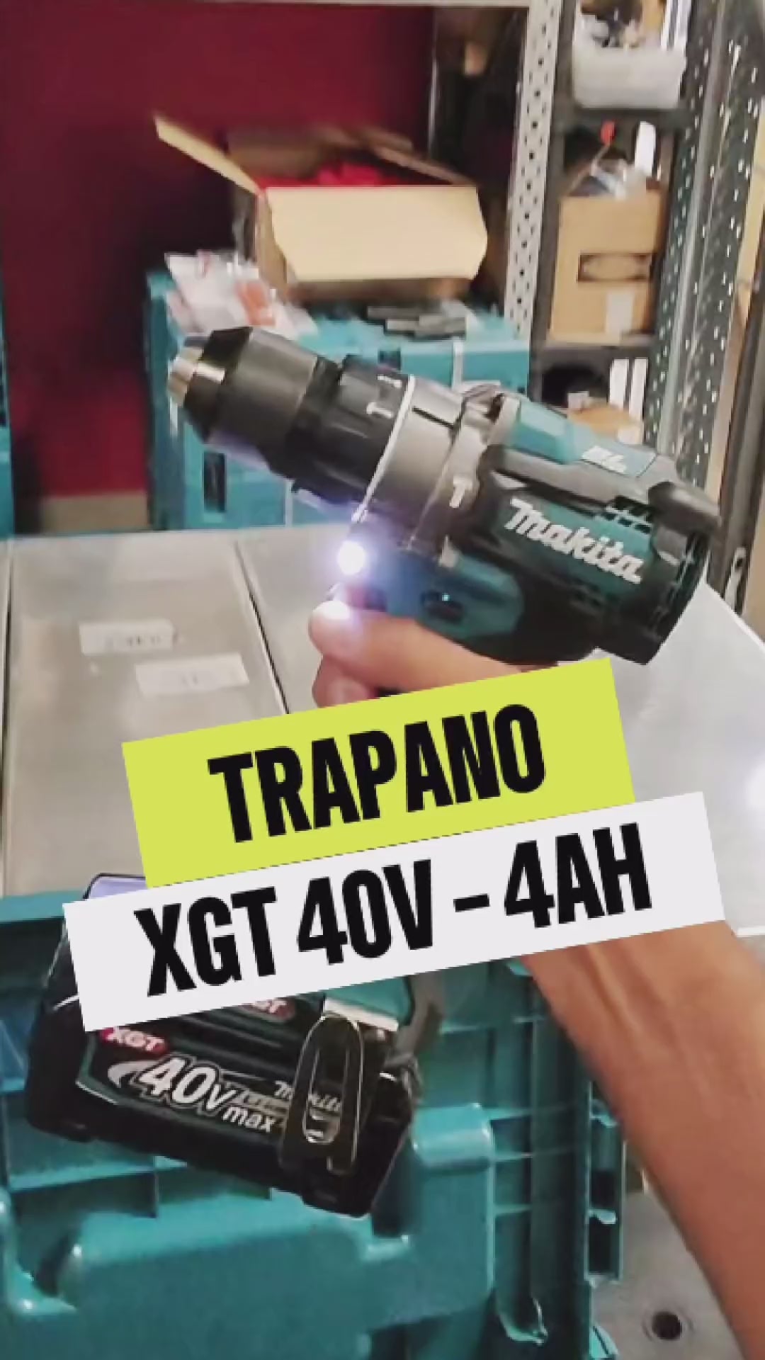 Trapano avvitatore Makita HP001GM201 40V 4Ah