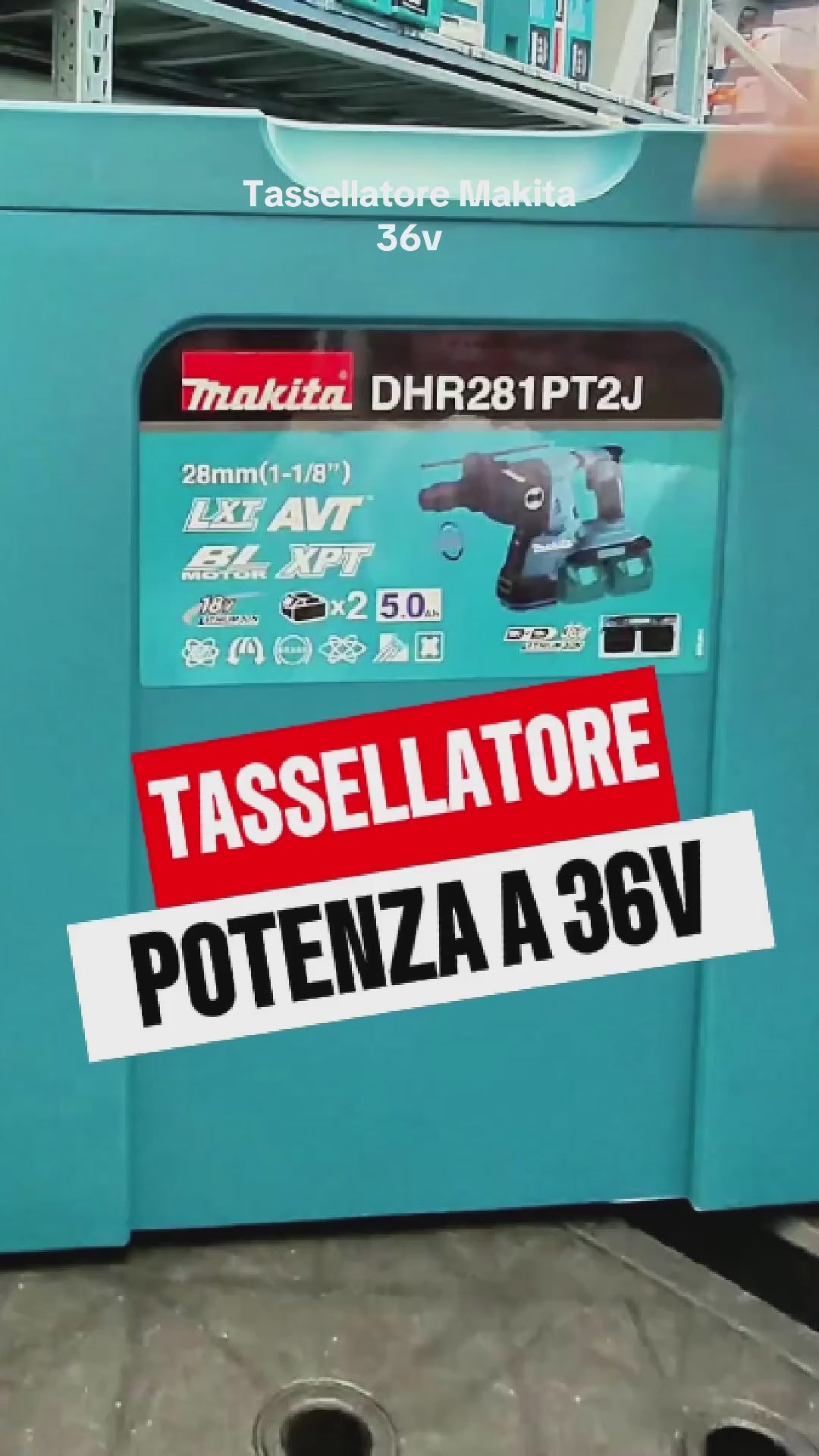 Tassellatore Makita DHR281PT2J 18Vx2 5Ah