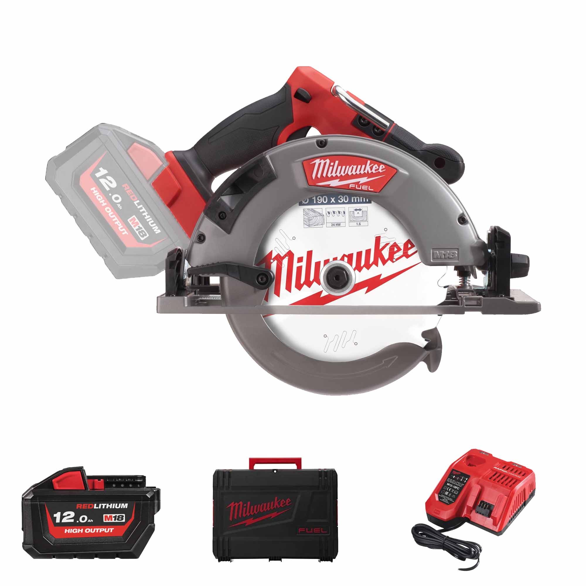 Sega Circolare Milwaukee M18 FCSG66-121C 18V 12Ah