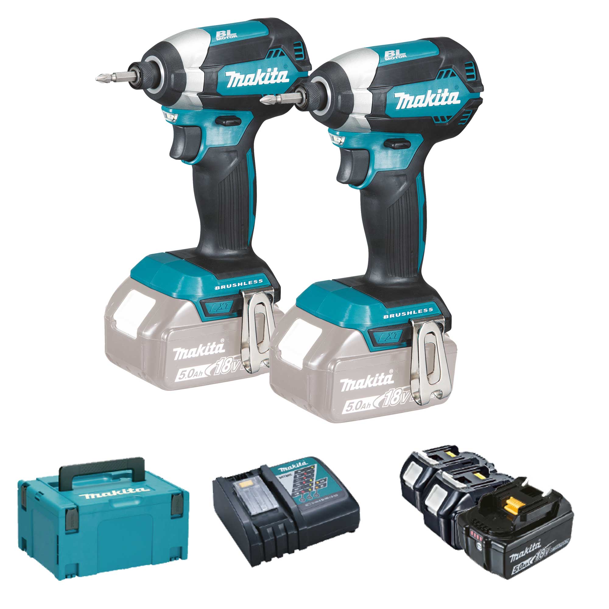 Set Avvitatori Makita DLX2236TJ1 18V 5Ah